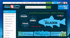 Desktop Screenshot of divers-direct.cz